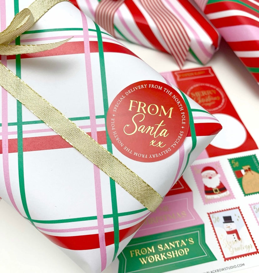 Christmas Stickers x3 sheets