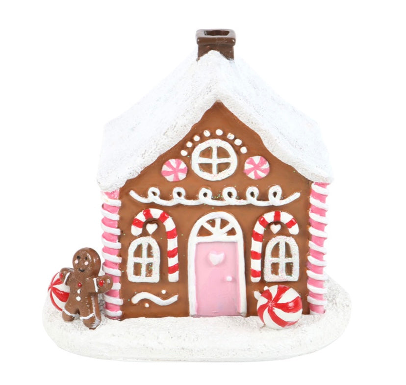 Pink Gingerbread Incense House Set