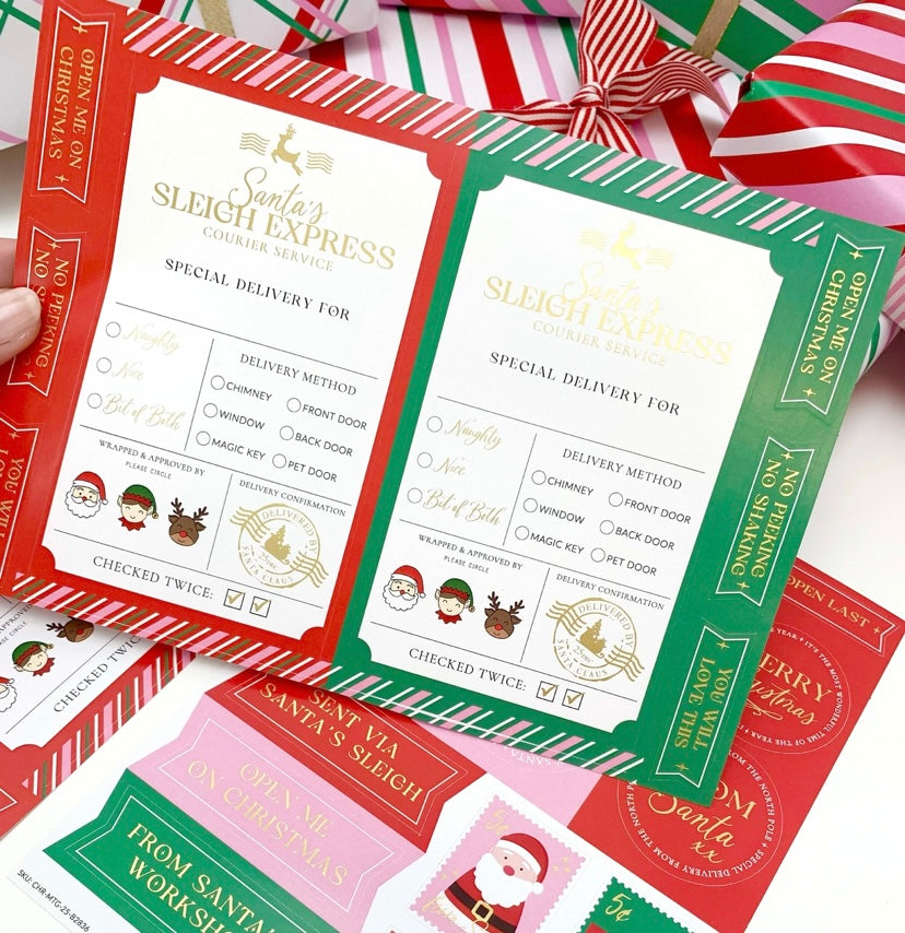 Christmas Stickers x3 sheets
