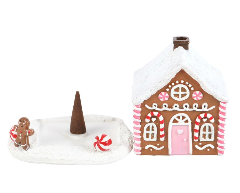 Pink Gingerbread Incense House Set