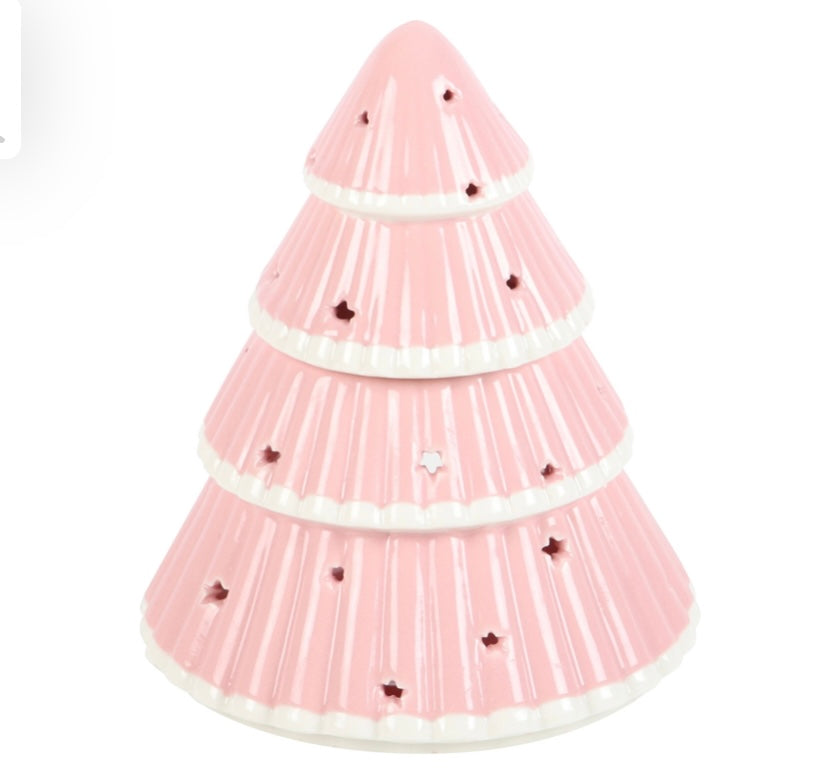 Pink Christmas Tree Oil Burner