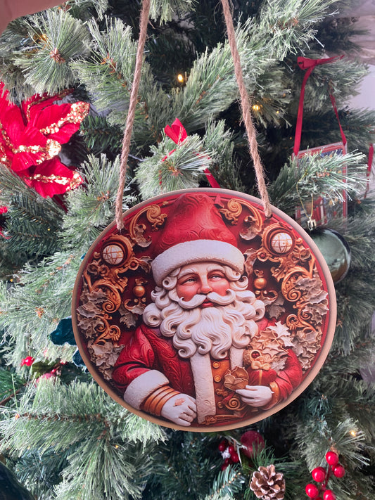 Timber Santa Sign