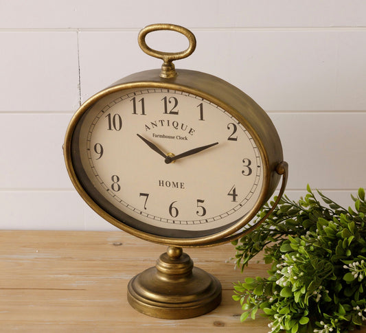 Santa’s Vintage Workshop Clock