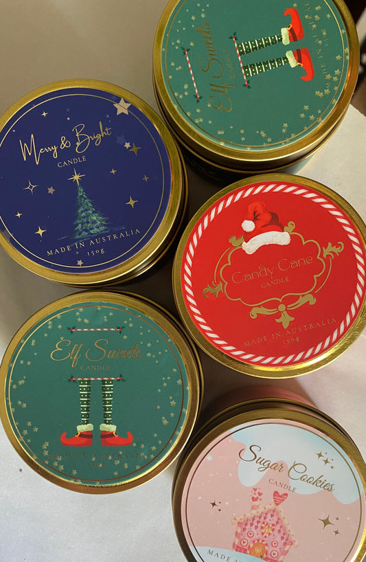 Christmas travel candles