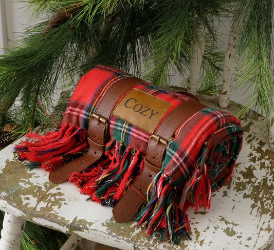 Santa’s Tartan Cosy Blanket