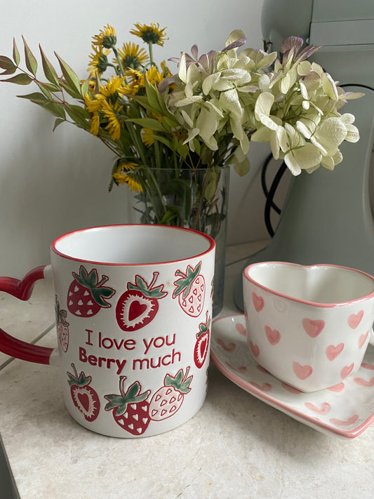 I love you berry much mug