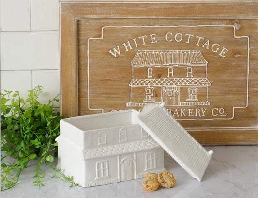 Mrs Claus’ Cottage house cookie jar