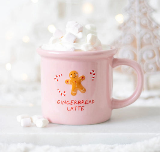 Pink Gingerbread Mug